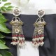 silver dangling earring