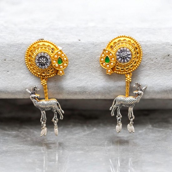 golden ethnic earring