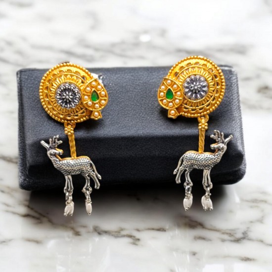 golden ethnic earring