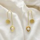 gold minimal earring