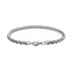 Stainless Steel Bracelet for Men Boys Unisex (Silver)