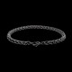 Stainless Steel Bracelet for Men Boys Unisex (Black)