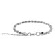 Stainless Steel Silver Bracelet for Men Boys Unisex (Silver)