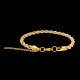 Stainless Steel Bracelet for Men Boys Unisex (Gold)