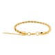 Stainless Steel Bracelet for Men Boys Unisex (Gold)