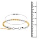 Stainless Steel Bracelet for Men Boys Unisex (Gold Silver)