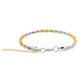 Stainless Steel Bracelet for Men Boys Unisex (Gold Silver)