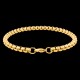 Stainless Steel Bracelet for Men Boys Unisex (Gold)