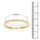 Stainless Steel Bracelet for Men Boys Unisex (Gold)