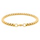 Stainless Steel Bracelet for Men Boys Unisex (Gold)