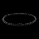 Stainless Steel Bracelet for Men Boys Unisex (Black)