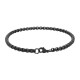 Stainless Steel Bracelet for Men Boys Unisex (Black)