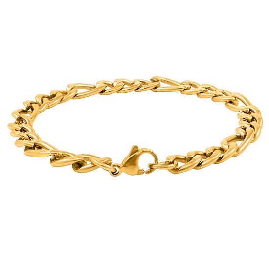 Stainless Steel bracelets for men stylish Boys Unisex (Gold)