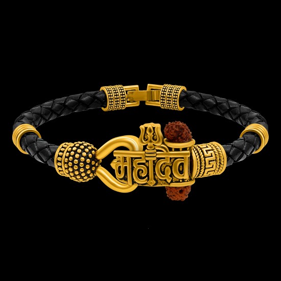 Antique Vintage Ethnic Kada Bracelet for Men Women Boys Girls (Mahadev)