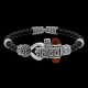 Antique Vintage Ethnic Kada Bracelet for Men Women Boys Girls (Mahadev Silver)