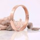 Stainless Steel Rose Gold Plated Kada Bracelet for Men Women Unisex