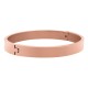 Stainless Steel Rose Gold Plated Kada Bracelet for Men Women Unisex