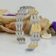 Antique Vintage Ethnic Kada Bracelet for men women boys girls (SilverGold)