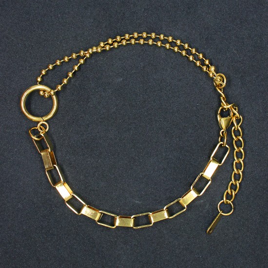 Gold Plated Stainless Steel Chain Bracelet