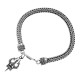 Silver Plated Brass Chain Wrist Trishul Bracelet for Men Women (2207201) (Silver)