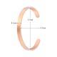 Stainless Steel Men Open Kada (Rose Gold)