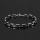 Stainless Steel bracelets for men stylish Boys Unisex (Silver Black)