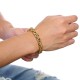 Stainless Steel bracelets for men stylish Boys Unisex (Gold)