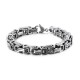 Stainless Steel bracelets for men stylish Boys Unisex (Silver)