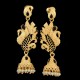 Gold Plated Stone Pearl Studded Earrings for Women Girls