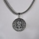 Nakabh Silver Plated Prabhu Shri Ram Locket Chain | Mens Boys 2304219