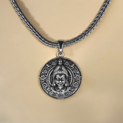 Nakabh Silver Plated Prabhu Shri Ram Locket Chain | Mens Boys 2304219
